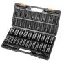 Impact socket set 1/2 inch, 26 pieces, cr-v, 10-36 mm, box