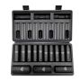 Zestaw nasadek udarowych 1/2 cala, 13 sztuk, 10-24 mm, stal CR-V