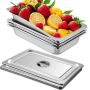 4 garnki do gotowania na parze ze stali nierdzewnej, 13 l, 20,9 x 12,8 x 3,9 cala