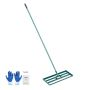 Grabie wyrównujące trawnik z uchwytem stalowym 78", 30x10"