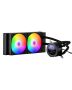 System chłodzenia cieczą CPU, 120 mm, czarny, z LCD i ARGB, intel/amd