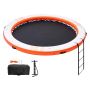 Nadmuchiwany pomost pływający 8 stóp z siatką trampoliny 5 stóp i drabinką