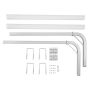 Boat trailer guide, 1219 mm, steel with PVC pipes, 2 pcs.