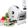 Electric and manual stainless steel vegetable slicer, adjustable 0-12 mm