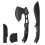 Stainless steel hunting knife and axe set, tactical knife and tourist axe