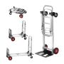 Wózek ręczny aluminiowy składany 2 w 1, ładowność 181,4 kg