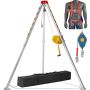 Zestaw do ratownictwa w przestrzeniach zamkniętych, statyw, 816,4 kg, noga 2,13 m, lina 30 m