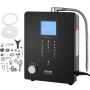 Alkaline water ionizer, ph 3–11.2, 6 settings, UV filter