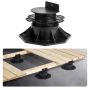 Plastic terrace blocks 12 pcs., adjustable height 60–135 mm, pedestal base for wooden, concrete, metal base