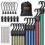 Zestaw 32 linek bungee z hakami typu J ze stali A3, 17 mm