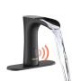 Touchless bathroom sink faucet, automatic motion sensor, matte black
