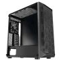 Obudowa do komputera gamingowego, średnia wieża, panel ze szkła hartowanego, filtr przeciwkurzowy, 4 wentylatory 120 mm, ATX/M-ATX/ITX