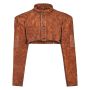 Leather fireproof welding jacket, size M