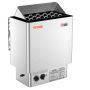 Piec do sauny elektryczny 8 kW, stal nierdzewna 430, 8–12 m³
