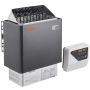 Electric sauna heater 8 kW, 400 V 3N, with timer and digital controller, for rooms 8–12 m³