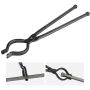 Blacksmith's tongs, 45.7 cm, V-shaped, carbon and A3 steel