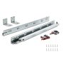 6 pairs of 533 mm steel kitchen drawer runners with silent soft-close locking mechanism