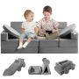 Modułowa sofa dla dzieci, 15 elementów, gąbka 25D