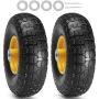 Durable PU tubeless running tires, 25.4 cm, 2 pcs.