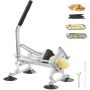 Commercial Manual Vegetable Slicer, Stainless Steel, 1/2 Inch, Non-Slip Feet
