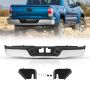 Chrome steel rear bumper with step and license plate light for Toyota Tundra 2007–2013