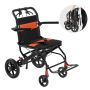 Krzesło transportowe do wózka inwalidzkiego składane, aluminiowe, 45,7 cm, 99,8 kg