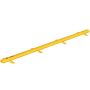 Bariera przeciwpowodziowa PVC, żółta, 732×25,4×15,3 cm, wielokrotnego użytku