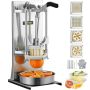 Commercial potato slicer with 4 interchangeable blades and apple corer, extended handle