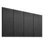 Metal perforated steel board 24x12", 4 pcs., black, wall organizer