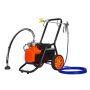 Membranowy pistolet natryskowy bezpowietrzny, 1700 W, 3000 PSI, z wózkiem i prętem przedłużającym
