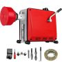 Sewer pipe cleaning machine 220 V 390 W 32-100 mm