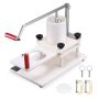 Manual beef burger press, 130 mm, 1.5 kg capacity, with paper