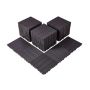 Płytki tarasowe plastikowe z łączeniem elementów, 54 szt., 12"x12", ciemnobrązowe
