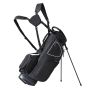 Torba golfowa 35 cali z 14 przegrodami i 11 kieszeniami, czarno-biała