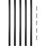 Balustrada tarasowa ze stopu aluminium, kwadratowa, 26"x0,75" ze śrubami, do tarasów drewnianych i kompozytowych