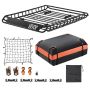 Universal roof rack with basket 1120x870x260 mm, 200 lb load capacity