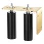 Sliding Gate Roller Set, Black, 6 Inch, Universal