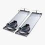Concrete road boards made of stainless steel, 30'' x 10'' with sliders and straps
