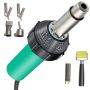 Zgrzewarka do tworzyw sztucznych 1600 W, zestaw 6 elementów, pistolet na gorące powietrze z PVC, 220 V