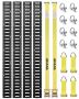 Zestaw montażowy E-Rail, 18 elementów, 5 stóp, motocykl towarowy, 2000 funtów