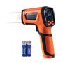 Pistolet termiczny na podczerwień, -40~2732°F, bezkontaktowy, podwójny laser, ręczny, regulowana wiązka