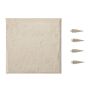 Stopnie ogrodowe do ścieżki, plastikowe, 39,5x39,5 cm, beżowe, odporne na warunki atmosferyczne