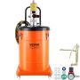 Pneumatic grease pump 40 L with 13 ft hose and gun, casters