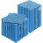 Modułowe płytki podłogowe z PVC antypoślizgowe, 30x30 cm, niebieskie, 50 szt.