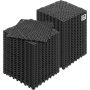 Modułowe poduszki podłogowe z PVC, 30x30 cm, antypoślizgowe, czarne, 55 szt.