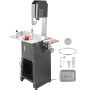 Electric meat band saw, 850W, stainless steel, 7" cutting thickness