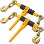 Chain binder with ratchet wrench, 6.4-7.9 mm, 2 pcs.
