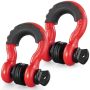 2 szt. zacisków typu D-ring 19 mm z trzpieniem gwintowanym 22,2 mm, wytrzymałość na zerwanie 28,5 t