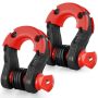 2 szt. 19 mm zacisków typu D-ring z trzpieniem gwintowanym 22,2 mm, wytrzymałość na zerwanie 30 ton