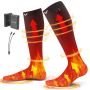 Rechargeable electric heated socks, 4 levels, 5000 mah battery, unisex, for outdoor activities